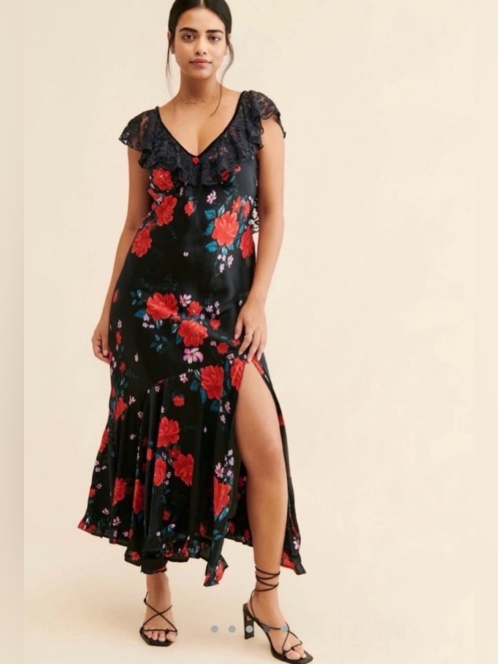 Free People Warm Hearts Side Slit Dress